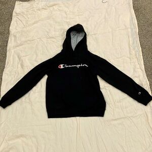 Black champion hoodie